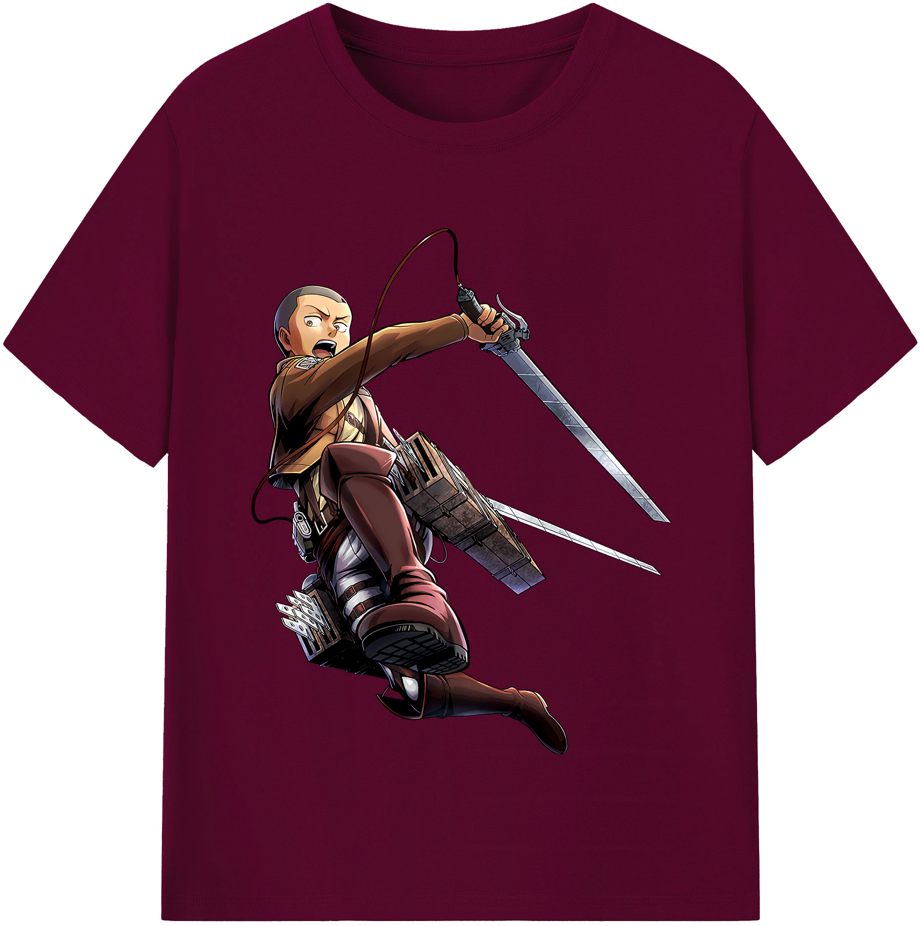 （画像用） 進撃の巨人 コニー·スプリンガー Attack on Titan Connie Springer レディースカジュアルプリントTシャツ（綿100％）